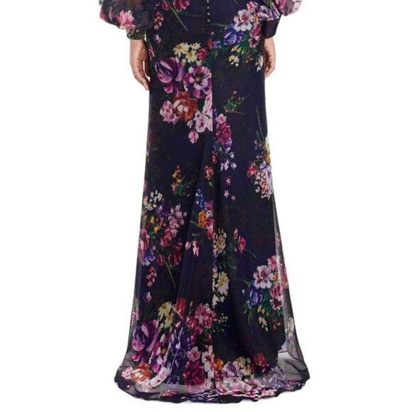 NWT Alexander by Daymor 3045S25 Formal Gown Confettie Bouquet Size 18 - Picture 4 of 6